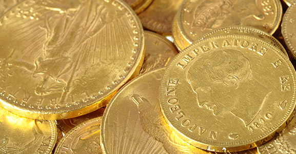 stacked gold coins