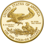 reverse of gold american eagle coin