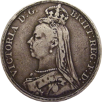 obverse of british crown coin