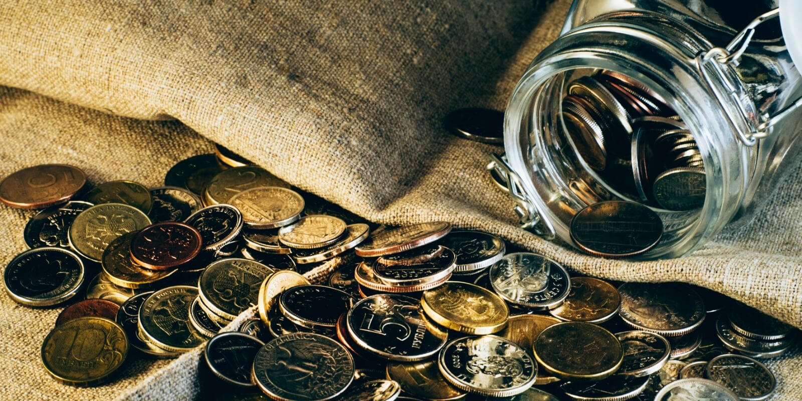 coins in a pile