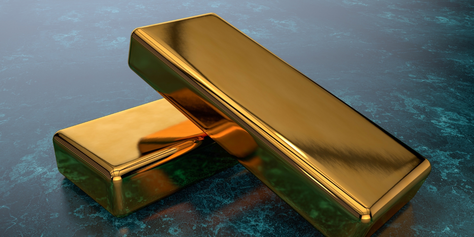 two gold bars